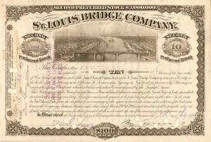 Issued to J.S. Morgan and Co. St. Louis Bridge Co.